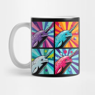 Neon Narwhal Pop Art - Mystical Marine Mug